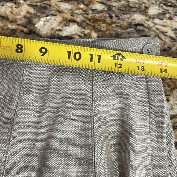 John Meyer Vintage Pleated Knee Length Elegant Beige Skirt Size 10 - Picture 7 of 8